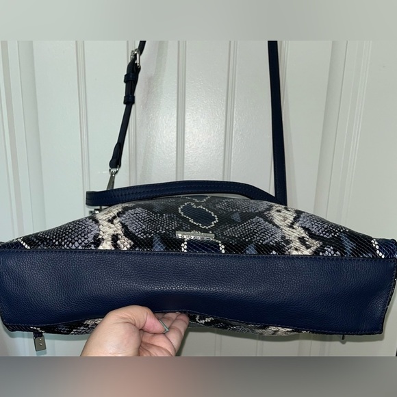 Vince Camuto Snake Embossed Leather Tote -Emely BLUE MULTI - Picture 12 of 16